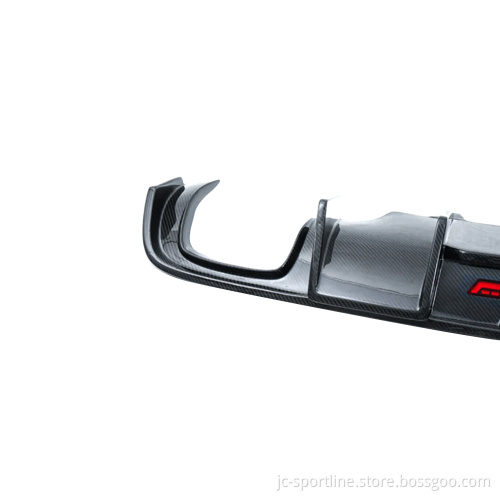 Q5 Carbon Fiber Rear Diffuser Lip with Lamp for Audi Q5 2012-2018